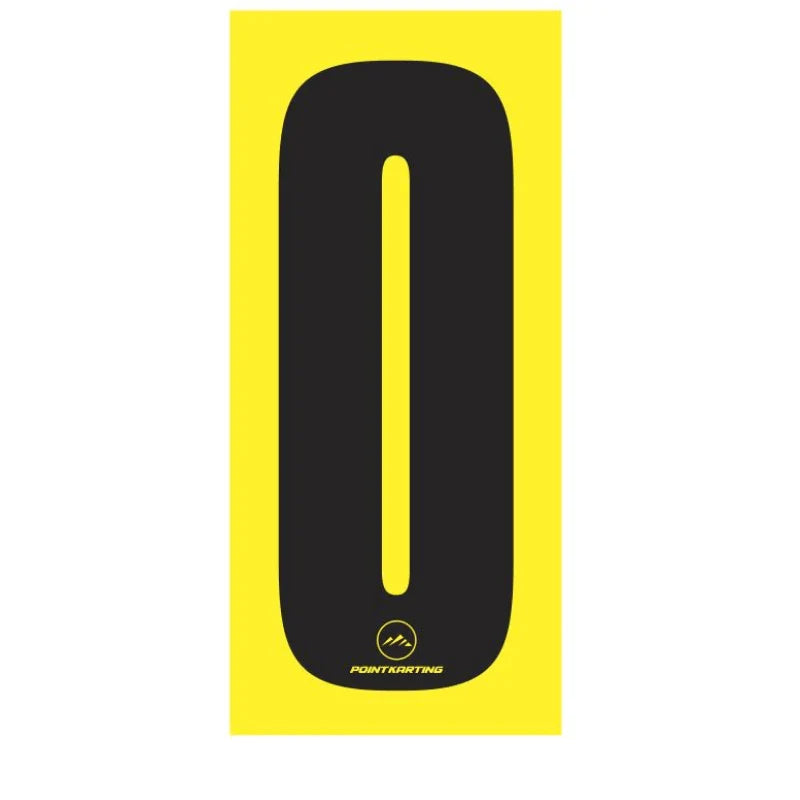 NUMBER STICKER 0