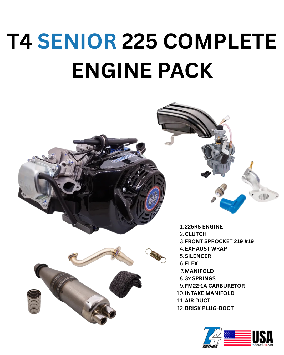 225RS-02 Complete Senior Engine Package Europe