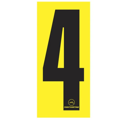 NUMBER STICKER 4