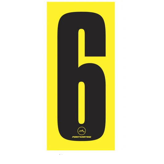 NUMBER STICKER 6