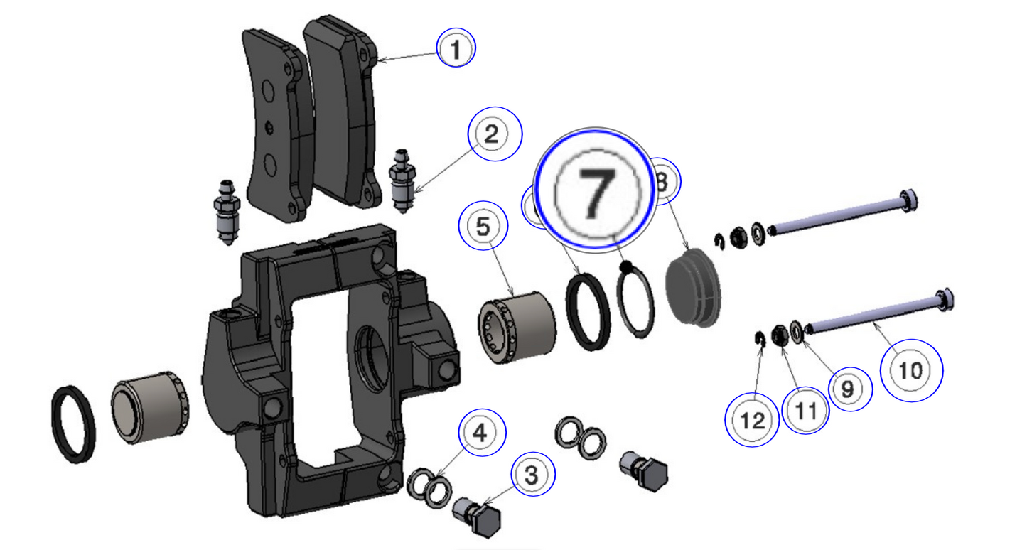 T4 Brake caliper O-ring