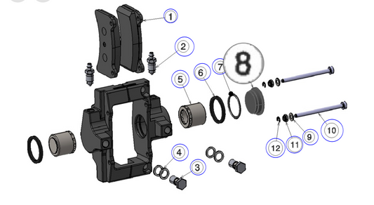 BRAKE CALIPER CAP 28MM